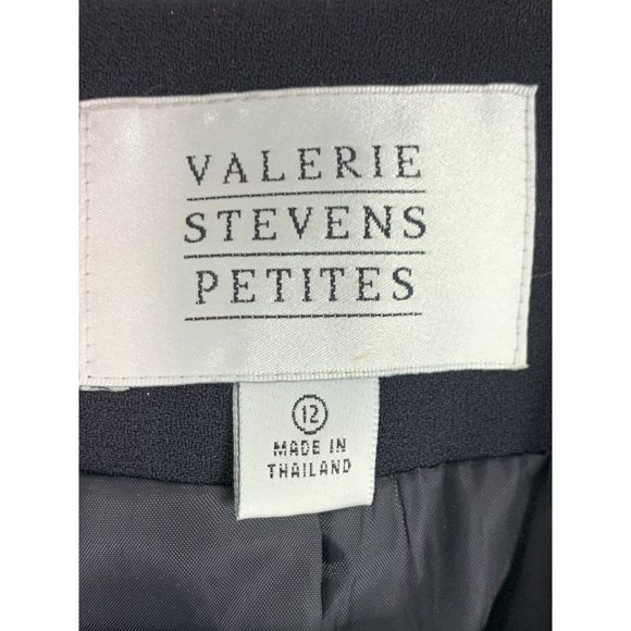 VTG Valerie Stevens Petite 12 Navy Blazer with Vest NWT Jacket One Button 6350 - Picture 2 of 15